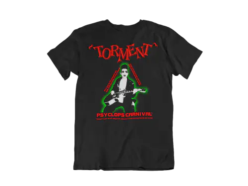 TORMENT / M/PSYCLOPS CARNIVAL BLACK T-SHIRT-MEN
