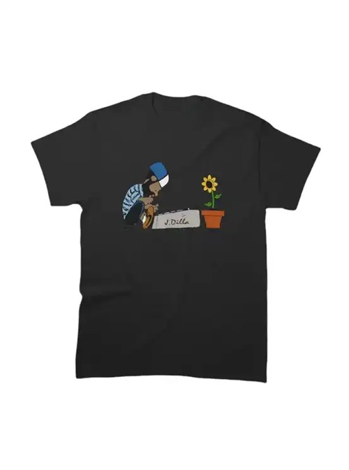 J DILLA aka JAY DEE / SUNFLOWER T-SHIRT (BLACK) (L)