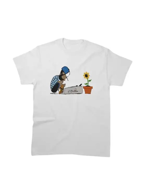 J DILLA aka JAY DEE / SUNFLOWER T-SHIRT (WHITE) (M)