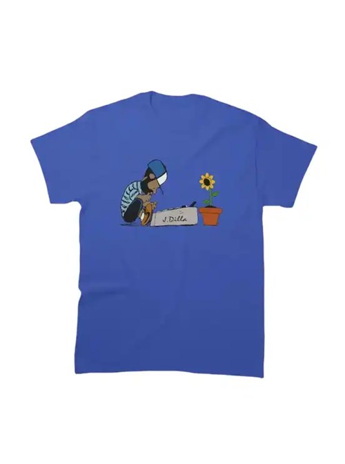 J DILLA aka JAY DEE / SUNFLOWER T-SHIRT (BLUE) (L)