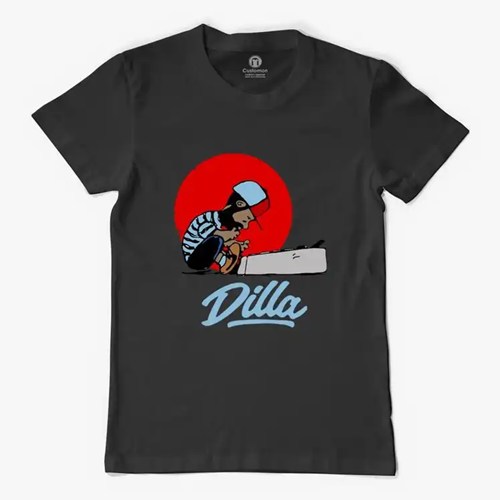 J DILLA aka JAY DEE / DILLA T-SHIRT (BLACK) (L)