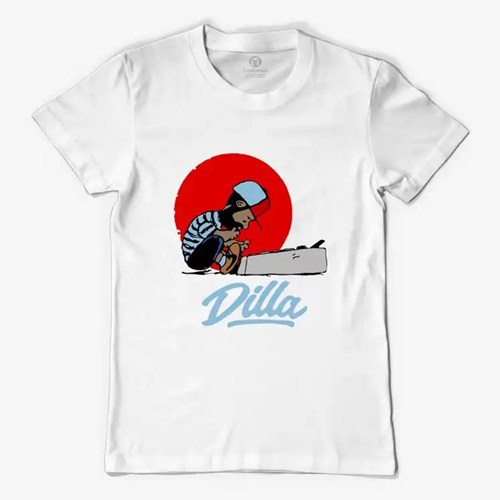J DILLA aka JAY DEE / DILLA T-SHIRT (WHITE) (M)
