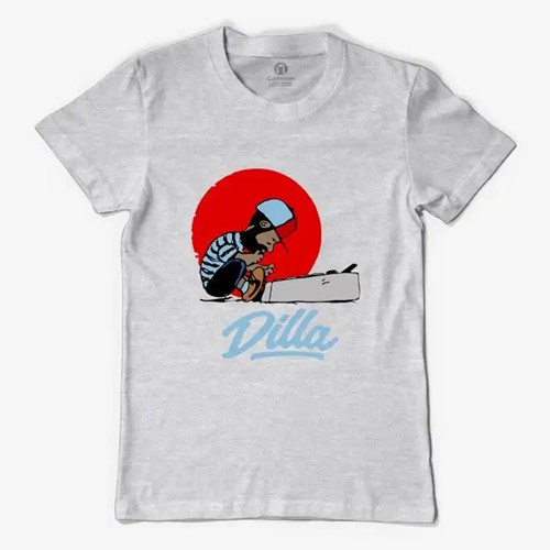 J DILLA aka JAY DEE / DILLA T-SHIRT (DARK GRAY) (XL)