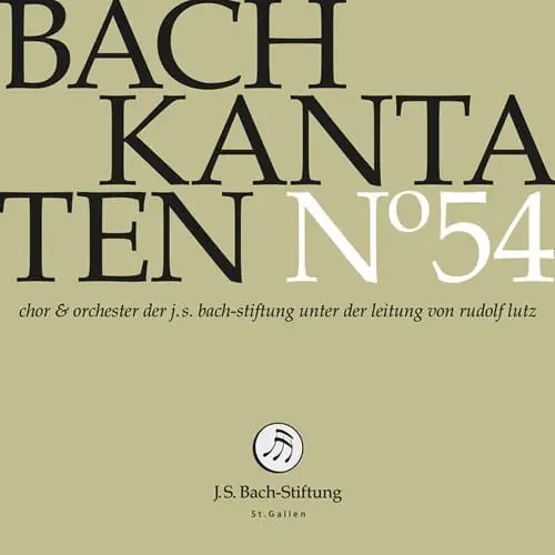 RUDOLF LUTZ / ルドルフ・ルッツ / BACH:KANTATEN NO.54