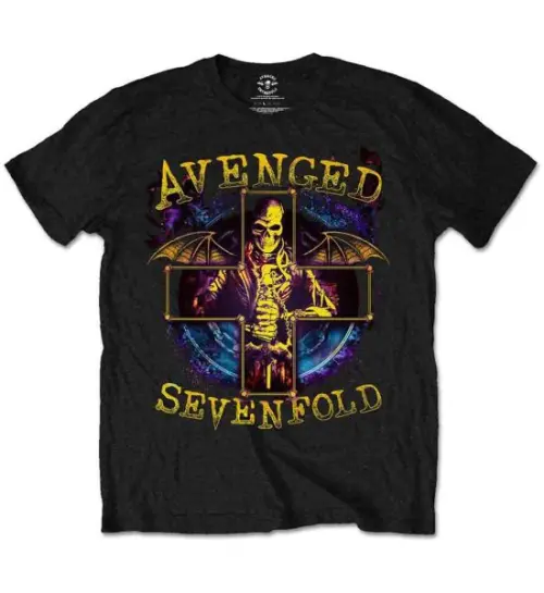 AVENGED SEVENFOLD / アヴェンジド・セヴンフォールド / STELLAR BLACK T-SHIRT<SIZE:L>