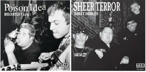 POISON IDEA : SHEER TERROR / FEEDING AMERICA SPLIT (7")