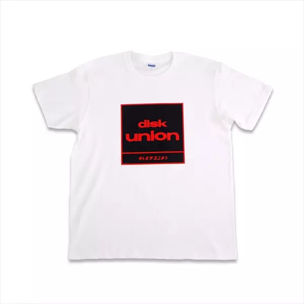 DISKUNION / ディスクユニオン / アウトレットディスクユニオン 四角ロゴ Tシャツ ホワイト Mサイズ