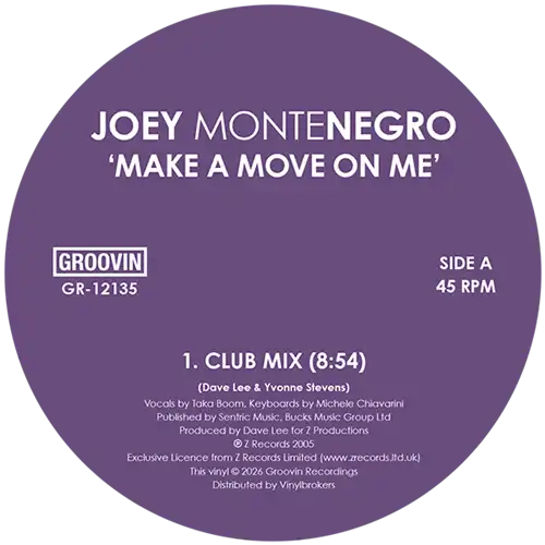 JOEY MONTENEGRO / MAKE A MOVE ON ME