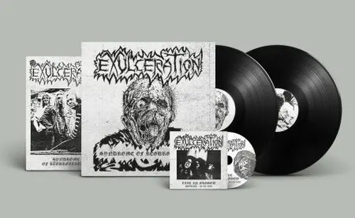 EXULCERATION  / SYNDROME OF REGURGITATION 2LP+CD (SOLID BLACK VINYL)