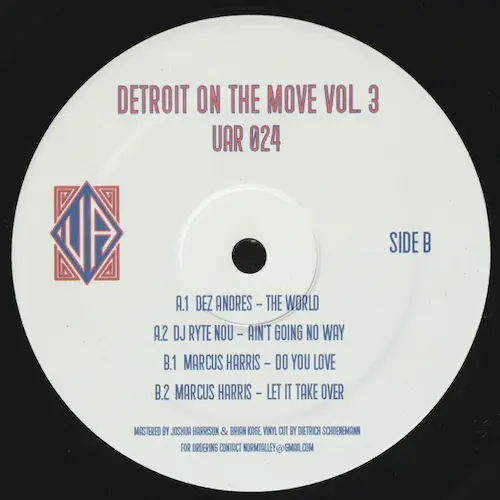 V.A. (UPSTAIRS ASYLUM) / DETROIT ON THE MOVE VOL.3 (GENERIC SLEEVE)