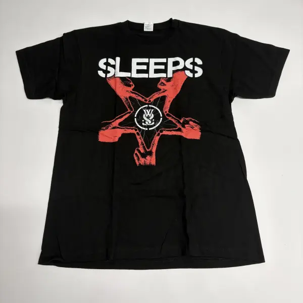 WHILE SHE SLEEPS / ホワイル・シー・スリープス / RED/BLACK  T-SHIRTS<SIZE:L>