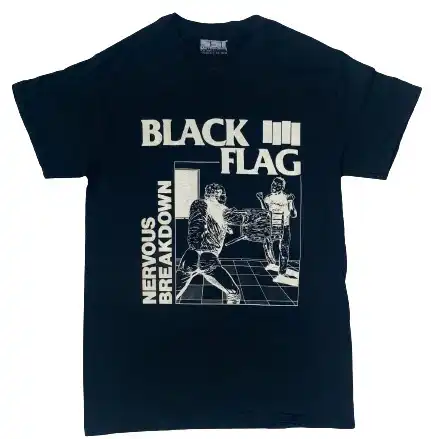 BLACK FLAG / ブラック・フラッグ / L/NERVOUS BREAKDOWN T-SHIRT (BLACK)
