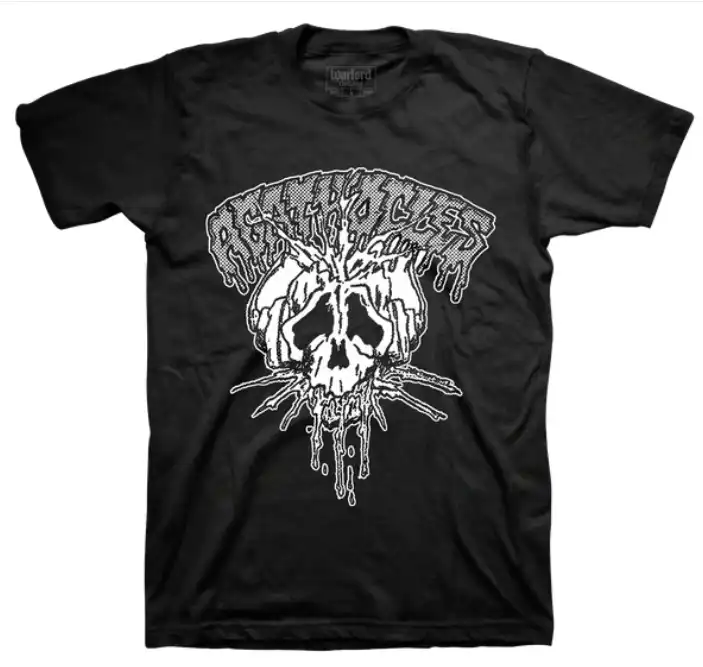 AGATHOCLES / L/MINCECORE SKULL T-SHIRT