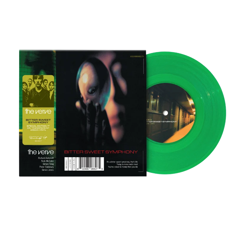 VERVE / ヴァーヴ / BITTER SWEET SYMPHONY: TRANSLUCENT GREEN 7" SINGLE