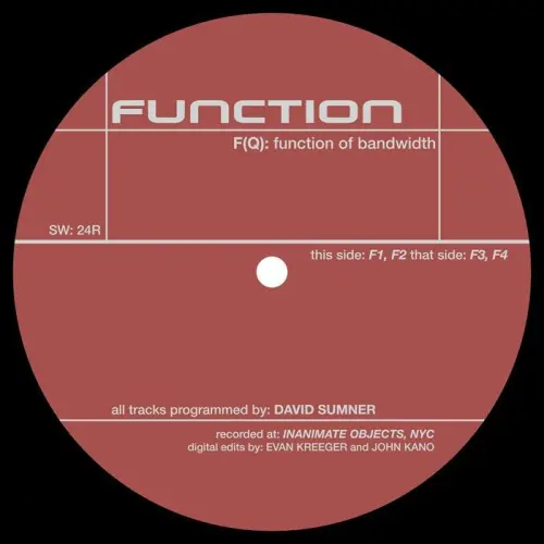FUNCTION / ファンクション / F (Q): FUNCTION OF BANDWIDTH (REISSUE)