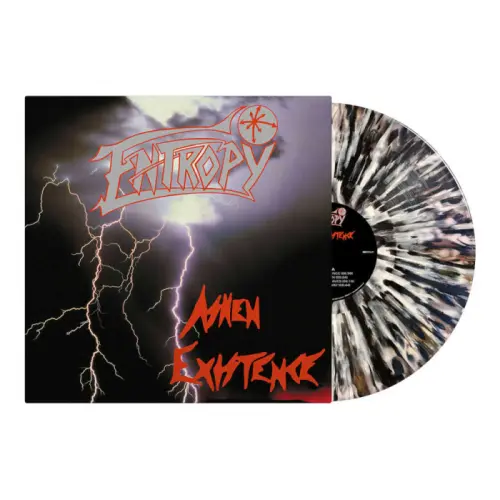 ENTROPY (METAL from CANADA) / ASHEN EXISTENCE (BLACK WHITE CLEAR SPLATTER LP)