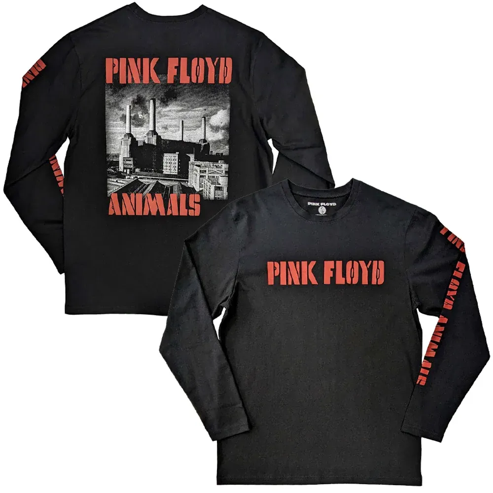 PINK FLOYD / ピンク・フロイド / SIZE:M / ANIMALS B&W / バックプリントあり / 長袖 / SLEEVE PRINT / Tシャツ / メンズ