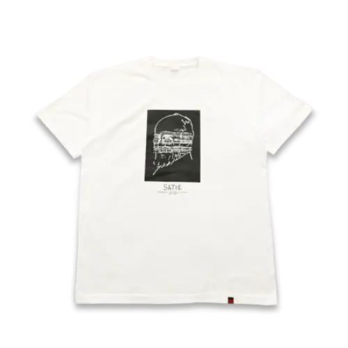 KAZUO OZAWA (ozart) / 小澤一雄 (ozart) / ERIK SATIE T-SHIRT (White/XL)