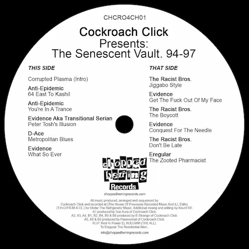 COCKROACH CLICK / THE SENESCENT VAULT 94-97 (LP) (BLACK VINYL)