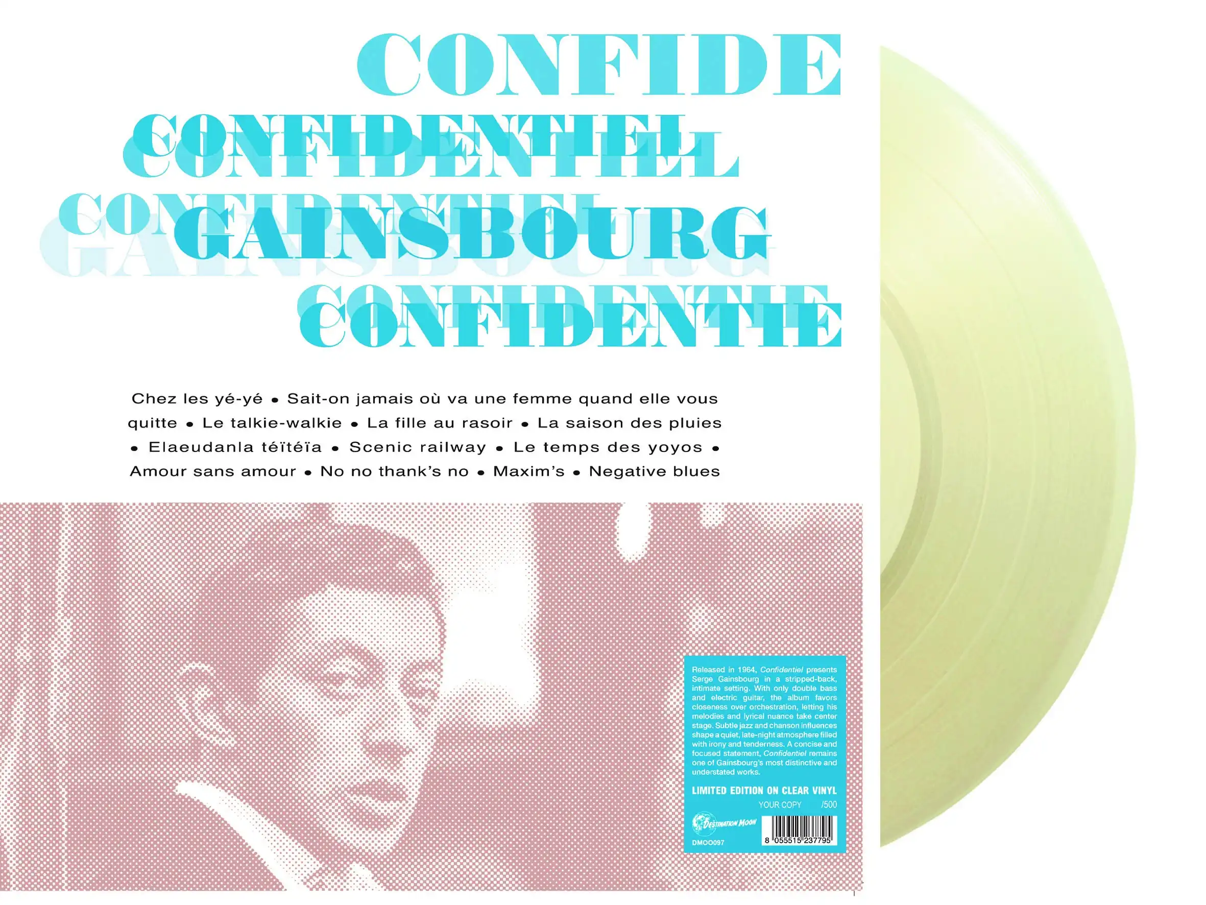 SERGE GAINSBOURG / セルジュ・ゲンズブール / CONFIDENTIEL (CLEAR VINYL LP)
