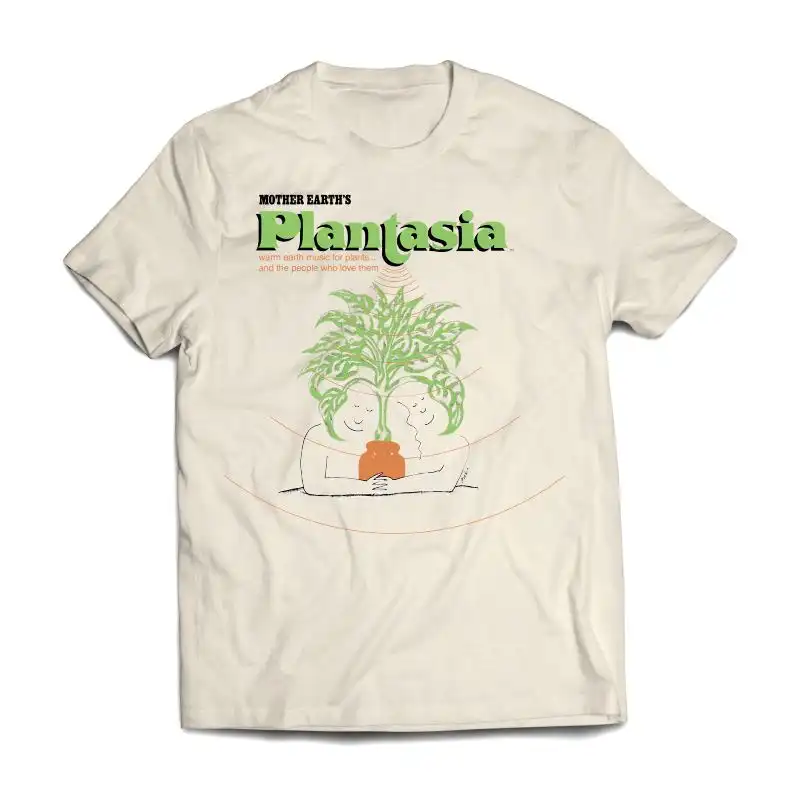 MORT GARSON / モート・ガーソン / PLANTASIA COVER ART TAN T-SHIRT (XXL)