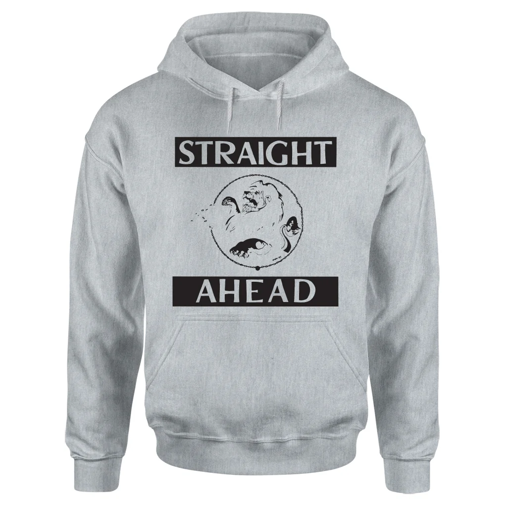 STRAIGHT AHEAD / XL/HOODIE HEATHER GREY