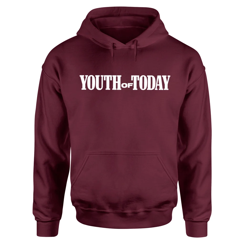 YOUTH OF TODAY / ユース・オブ・トゥデイ / L/WE'RE NOT IN THIS ALONE HOODIE MAROON