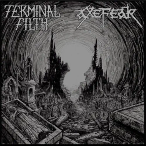 TERMINAL FILTH : AXEFEAR / SPLIT (LP)