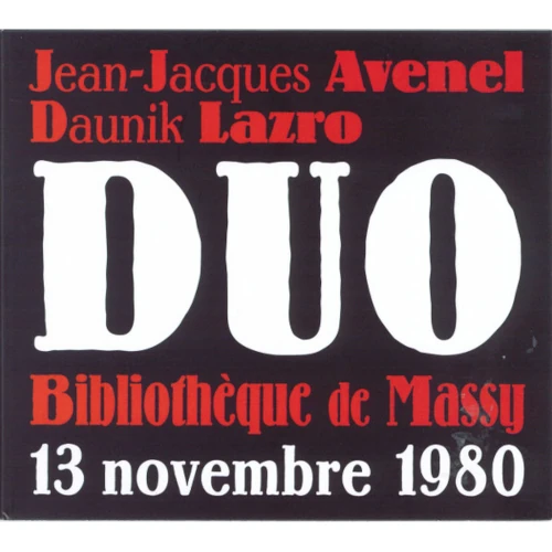 JEAN-JACQUES AVENEL / ジャン=ジャック・アヴヌル / DUO (Bibliotheque De Massy 16 Novembre 1980)
