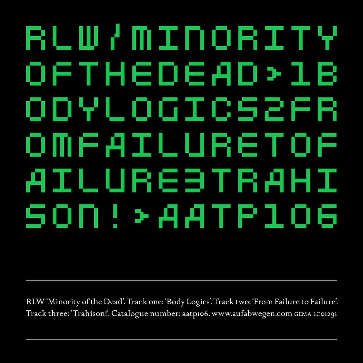 RLW / アールエルダブリュー / MINORITY OF THE DEAD [CD]