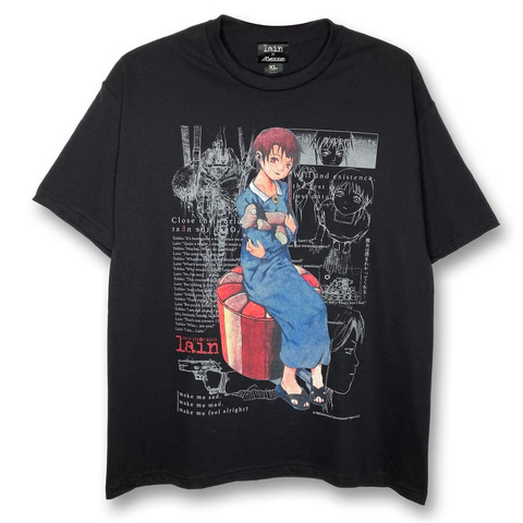 messa(JPN/APPAREL) / S / 【serial experiments lain × messa】She Knows... Tシャツ -BLACK-