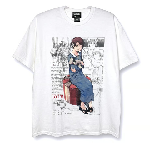 messa(JPN/APPAREL) / XL / 【serial experiments lain × messa】She Knows... Tシャツ -WHITE-