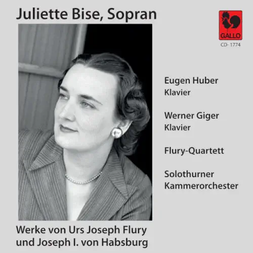 JULIETTE BISE / ジュリエット・ビーズ / WERKE VON J.FLURY UND JOSEPH VON I HABSBURG