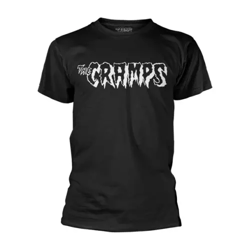 CRAMPS / XL/LOGO BLACK-WHITE T-SHIRT