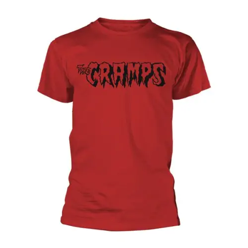 CRAMPS / XL/LOGO RED-BLACK T-SHIRT