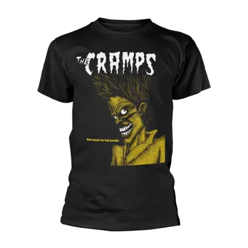 CRAMPS / XL/BAD MUSIC FOR BAD PEOPLE BLACK T-SHIRT