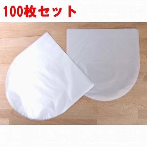 レコード10インチ内袋 / レコード 10インチ用半円内袋 100枚セット