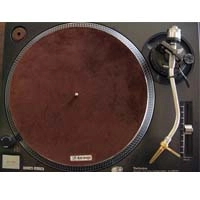ターンテーブルマット / SUEDESLIPMAT CHOCO/50BLACK