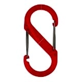 S-BINER PLASTIC / ＮＩＴＥ　ＩＺＥ　Ｓ－ＢＩＮＥＲ プラスチック　＃２　ＲＥＤ / NITE IZE S-BINER PLASTIC #2 RED