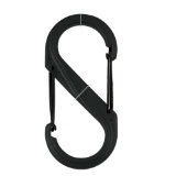 S-BINER PLASTIC / ＮＩＴＥ　ＩＺＥ　Ｓ－ＢＩＮＥＲ プラスチック　＃２　ＢＬＡＣＫ / NITE IZE S-BINER PLASTIC #2 BLACK