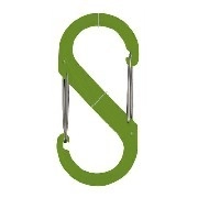 S-BINER PLASTIC / ＮＩＴＥ　ＩＺＥ　Ｓ－ＢＩＮＥＲ プラスチック　＃４　ＬＩＭＥ / NITE IZE S-BINER PLASTIC #4 LIME