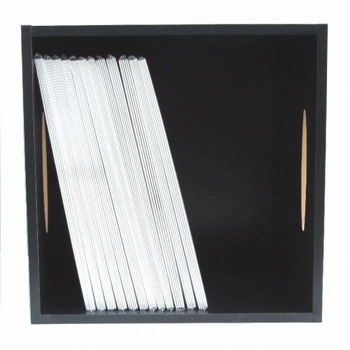 レコードラック / レコードラック 取っ手付き1BOX ブラック