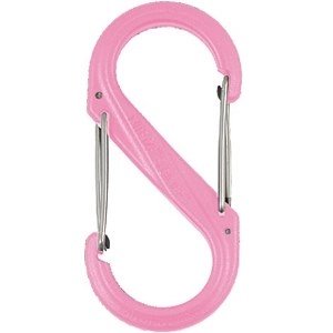 S-BINER PLASTIC / ＮＩＴＥ　ＩＺＥ　Ｓ－ＢＩＮＥＲ プラスチック　＃２　ＰＩＮＫ / NITE IZE S-BINER PLASTIC #2 PINK