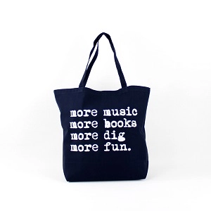 TYPOGRAPHY TOTEBAG / TYPOGRAPHY TOTE MORE MUSIC (L/NW)