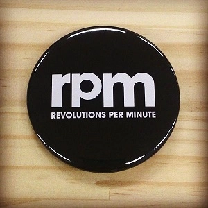 rpm / rpm 57mm 缶バッジ ブラック