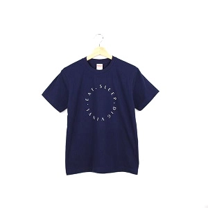 TON & SON / EAT SLEEP DIG VINYL T-SHIRT NAVY XS