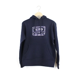 TON & SON / CASETTE TAPE PULLOVER PARKA NAVY M