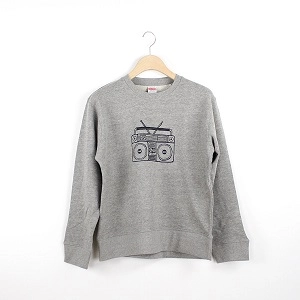TON & SON / BOOM BOX SWEAT SHIRT GRAY S