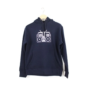 TON & SON / BOOM BOX PULLOVER PARKA NAVY L
