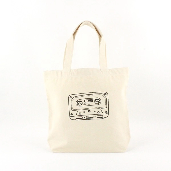 MUSIC TOTE / MUSIC TOTE CASSETTE TAPE POCKET (Natural/DarkGrey)